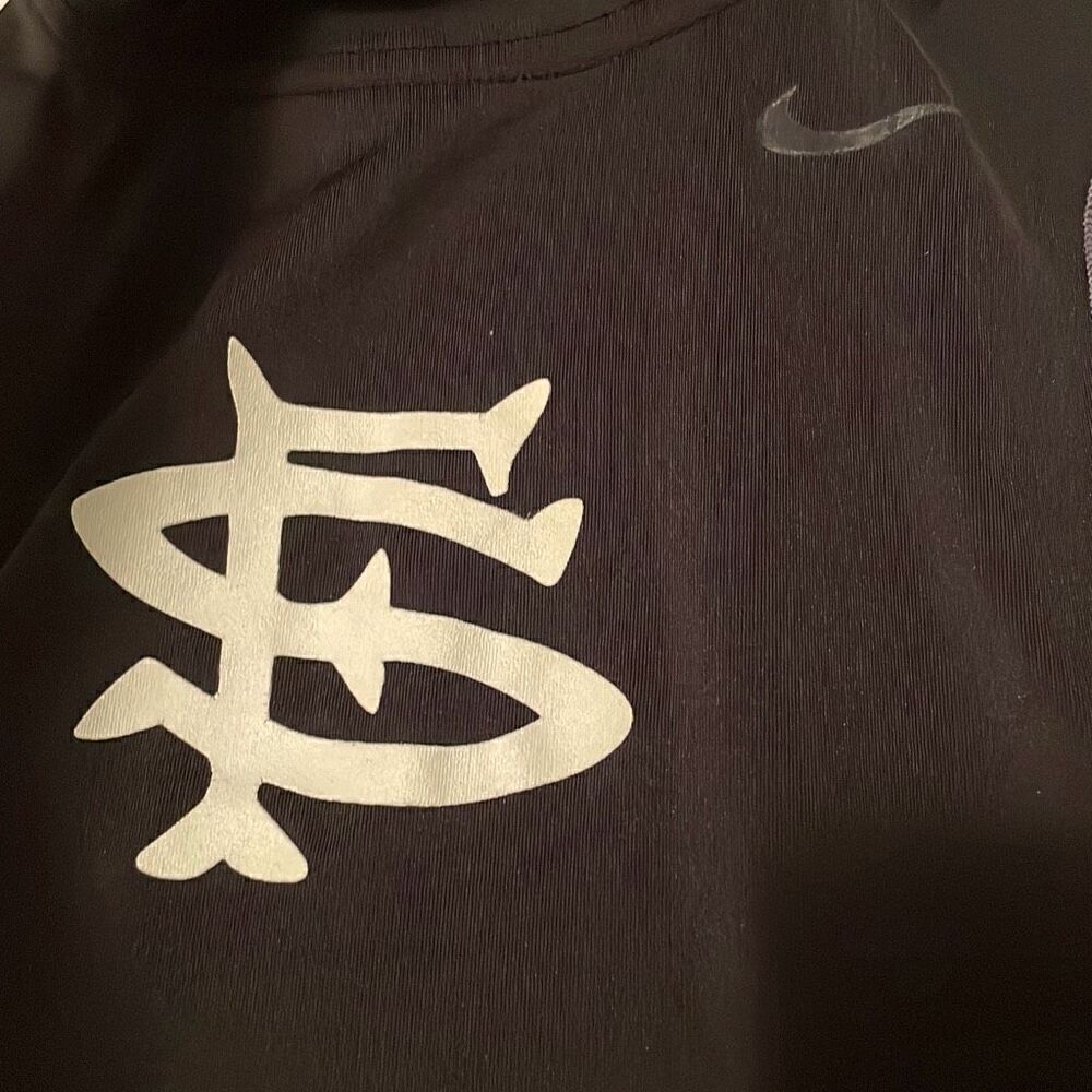 EUC Nike Black SF Giants Short Sleeve Dri-Fit Fitted Short Sleeve Tee - Size Sma - Picture 3 of 6